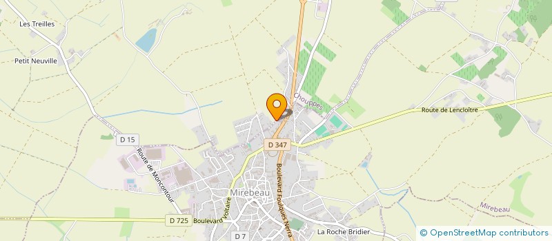 localisation de l'entreprise MADAME CHLOE GIROUARD à CHOUPPES