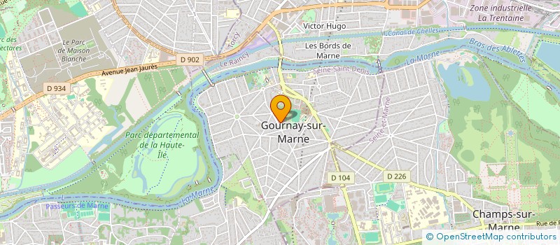 localisation de l'entreprise MADAME CHLOE GODEFROY  GOURNAY-SUR-MARNE