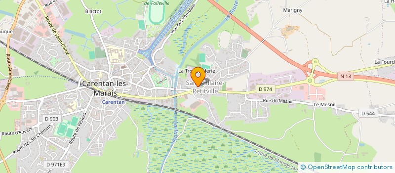 localisation de l'entreprise MADAME CHLOE GODEFROY  CARENTAN-LES-MARAIS