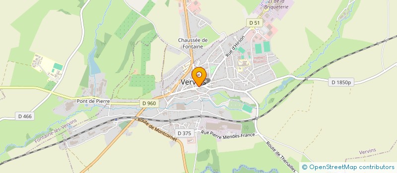 localisation de l'entreprise MADAME CHLOE GOSSET  VERVINS