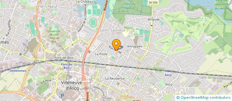 localisation de l'entreprise MADAME CHLOE GOUDON DE LALANDE DE L HERAUDIERE  VILLENEUVE-D'ASCQ