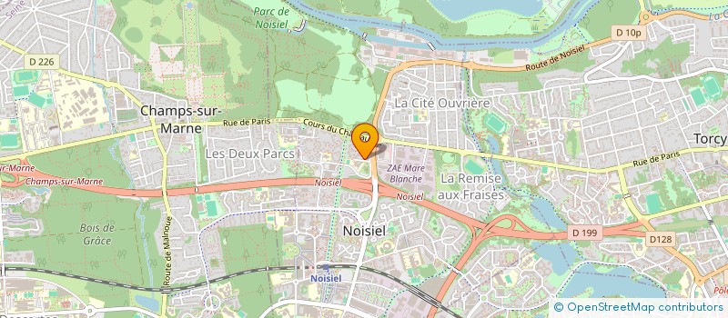 localisation de l'entreprise MADAME CHLOE GOURGEONNEIX  NOISIEL