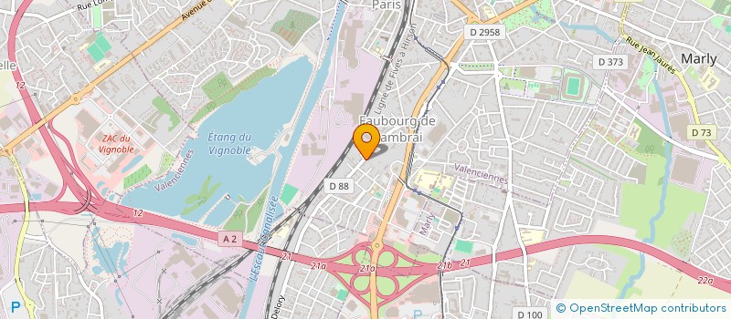 localisation de l'entreprise MADAME CHLOE GREBERT à VALENCIENNES