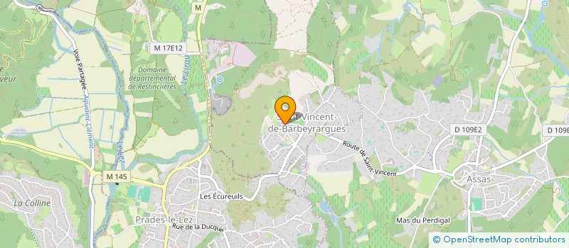 localisation de l'entreprise MADAME CHLOE GRIMAL  SAINT-VINCENT-DE-BARBEYRARGUES