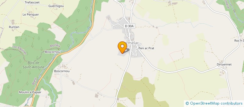 localisation de l'entreprise MADAME CHLOE GUILLERM  LANDIVISIAU