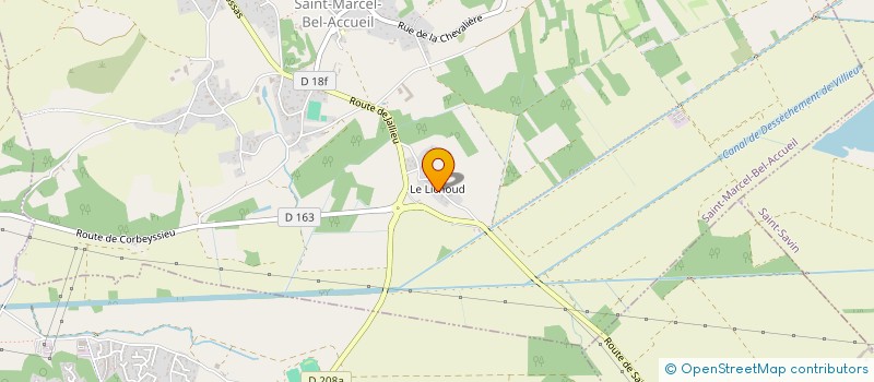 localisation de l'entreprise MADAME CHLOE GUILLOT  SAINT-MARCEL-BEL-ACCUEIL