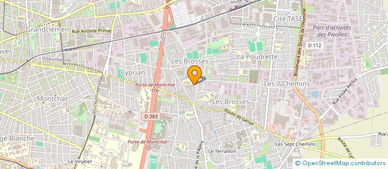 localisation de l'entreprise MADAME CHLOE GUYOT  VILLEURBANNE