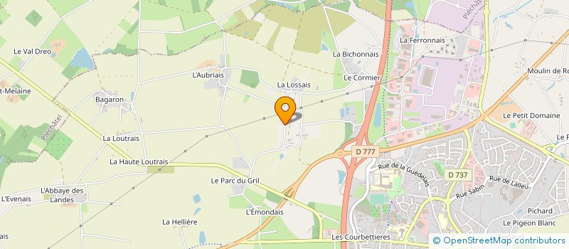 localisation de l'entreprise MADAME CHLOE HAMELIN  BAIN-DE-BRETAGNE