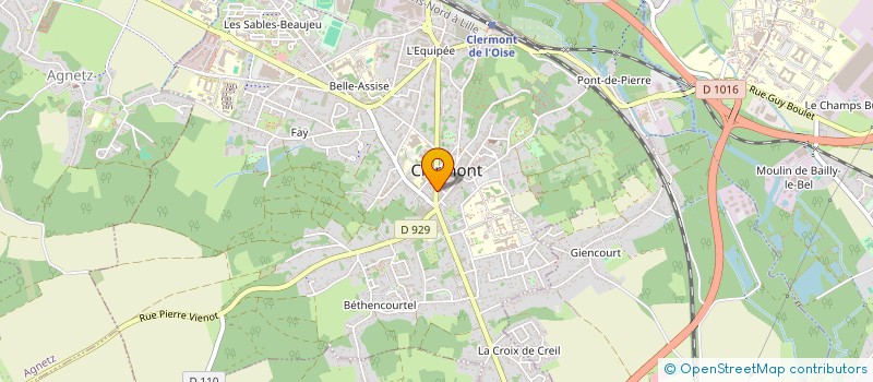 localisation de l'entreprise MADAME CHLOE HANIN à CLERMONT