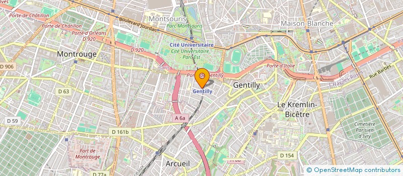 localisation de l'entreprise MADAME CHLOE HARRAND à GENTILLY