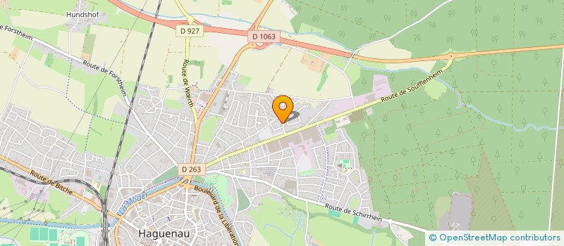 localisation de l'entreprise MADAME CHLOE HARTMANN  HAGUENAU