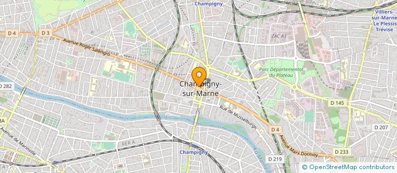 localisation de l'entreprise MADAME CHLOE HATIEZ à CHAMPIGNY-SUR-MARNE
