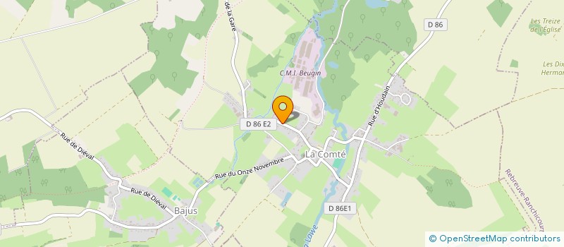 localisation de l'entreprise MADAME CHLOE HECQUET  LA COMTE