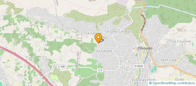 localisation de l'entreprise MADAME CHLOE HENRY BIABAUD  OLLIOULES