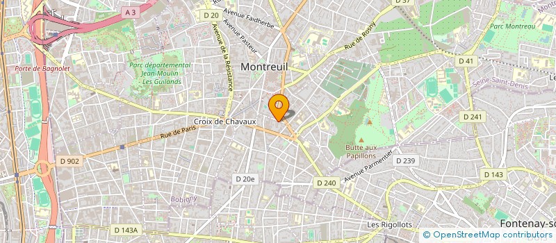 localisation de l'entreprise MADAME CHLOE HEROUART à MONTREUIL