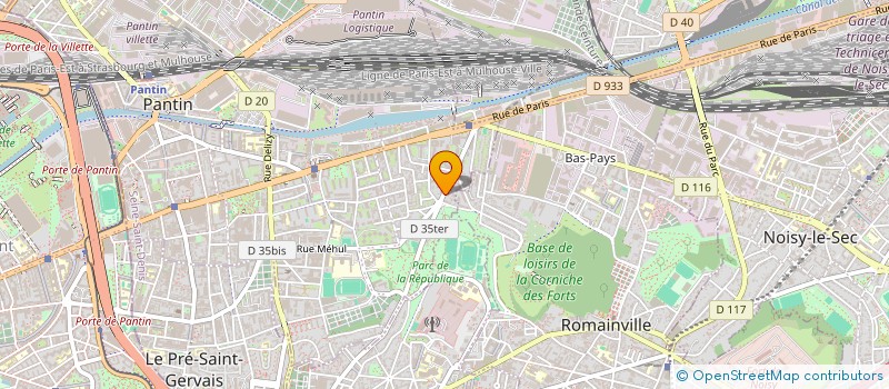 localisation de l'entreprise MADAME CHLOE HERREROS  PANTIN