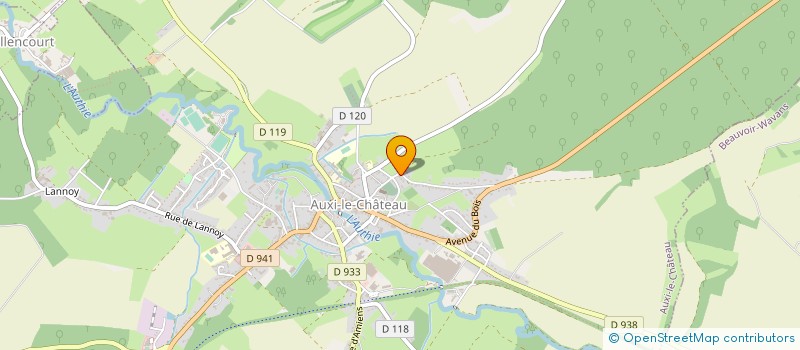 localisation de l'entreprise MADAME CHLOE HETROY  AUXI-LE-CHATEAU