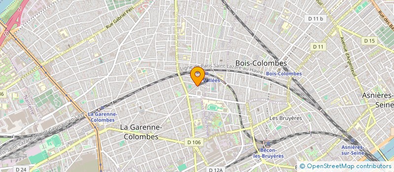 localisation de l'entreprise MADAME CHLOE HOLLARD à LA GARENNE-COLOMBES