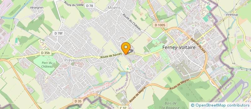 localisation de l'entreprise MADAME CHLOE HOURS à FERNEY-VOLTAIRE