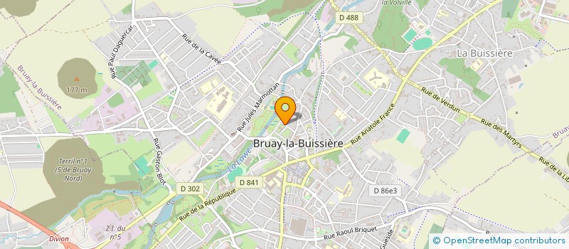 localisation de l'entreprise MADAME CHLOE HOUYEZ  BRUAY-LA-BUISSIERE