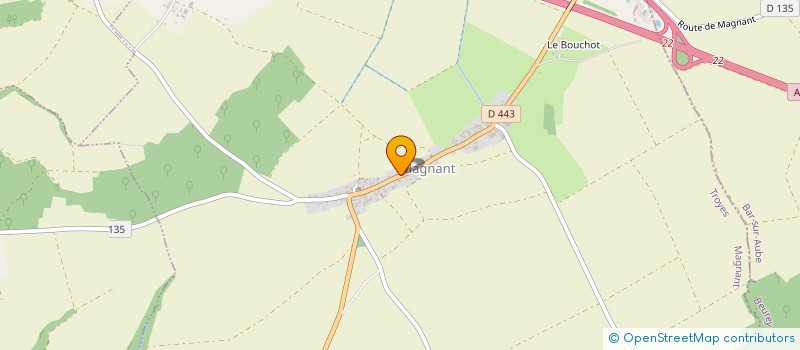 localisation de l'entreprise MADAME CHLOE HUBSCHWERLIN  MAGNANT