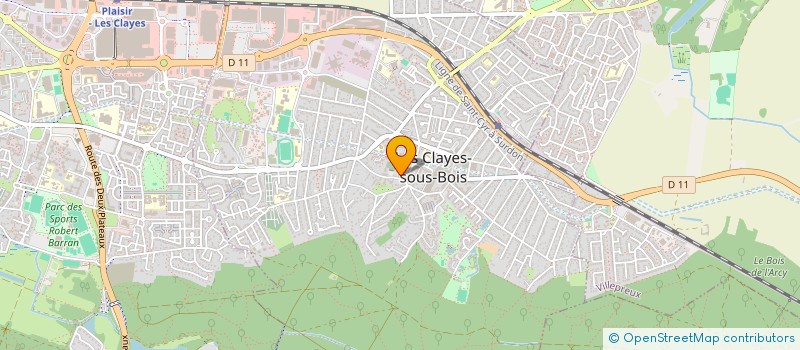 localisation de l'entreprise MADAME CHLOE HULIN  LES CLAYES-SOUS-BOIS