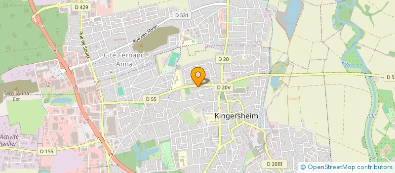 localisation de l'entreprise MADAME CHLOE HUMBERT  KINGERSHEIM