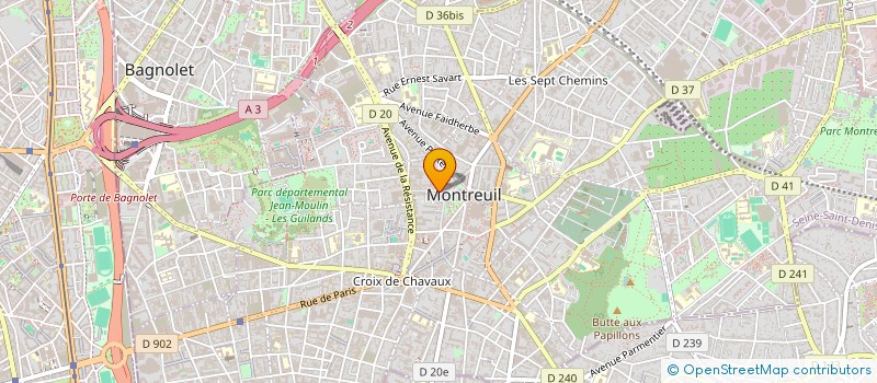 localisation de l'entreprise MADAME CHLOE JAVAUX à MONTREUIL