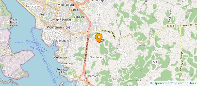 localisation de l'entreprise MADAME CHLOE JOBLON  LES ABYMES