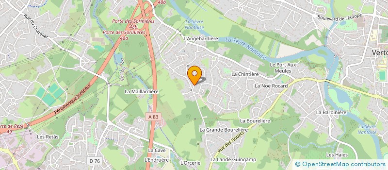 localisation de l'entreprise MADAME CHLOE JOUBERT  VERTOU