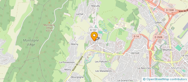 localisation de l'entreprise MADAME CHLOE JOURDAN  POISY