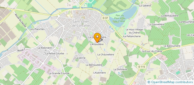 localisation de l'entreprise MADAME CHLOE KIEHL  SAINT-JULIEN-DE-CONCELLES