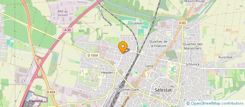 localisation de l'entreprise MADAME CHLOE KOHLER  SELESTAT