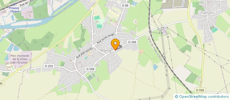 localisation de l'entreprise MADAME CHLOE LABBE  MAING