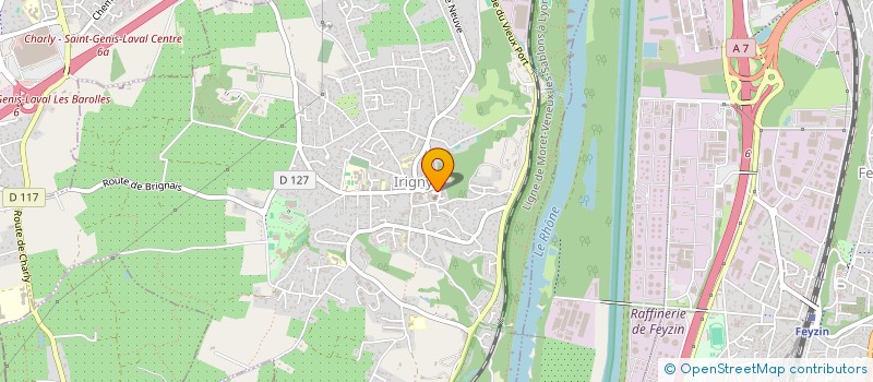 localisation de l'entreprise MADAME CHLOE LAFFAY  IRIGNY