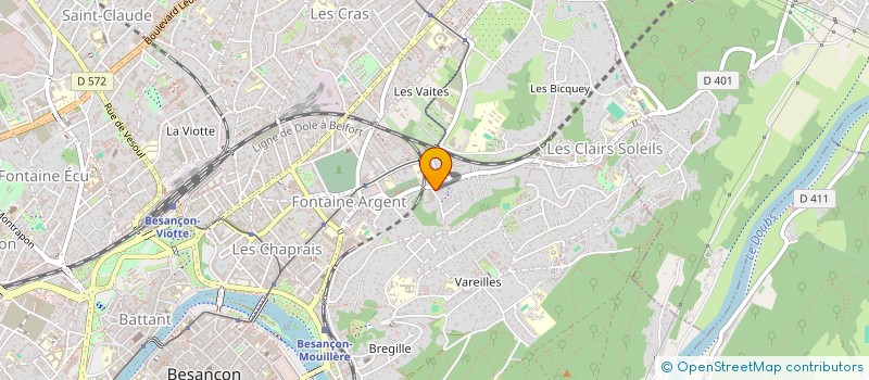 localisation de l'entreprise MADAME CHLOE LAHEURTE  BESANCON