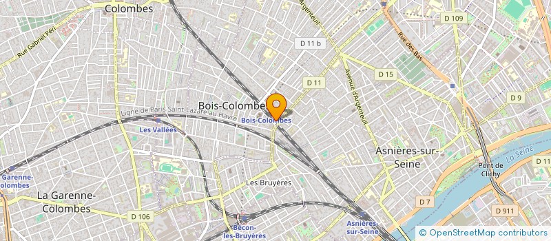 localisation de l'entreprise MADAME CHLOE LAINEZ à BOIS-COLOMBES