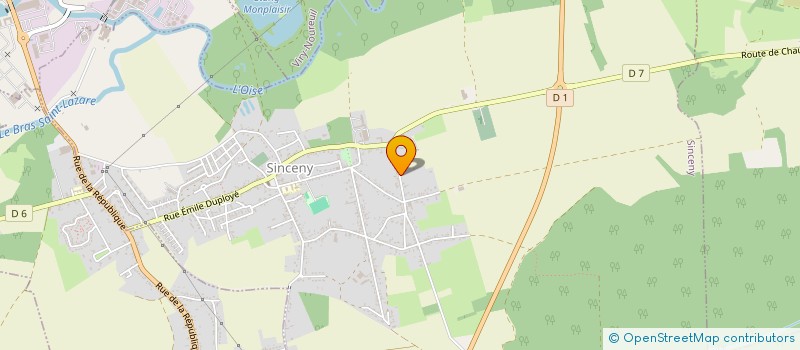 localisation de l'entreprise MADAME CHLOE LALO  SINCENY