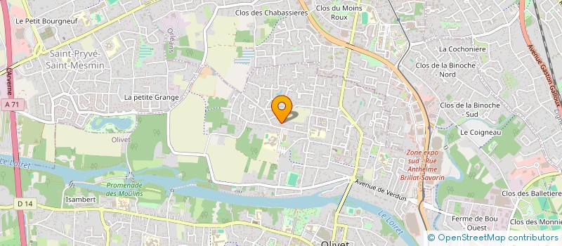 localisation de l'entreprise MADAME CHLOE LANDEROUIN à OLIVET