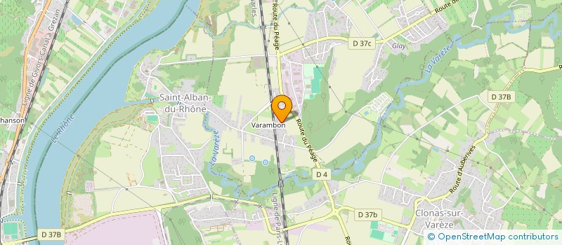 localisation de l'entreprise MADAME CHLOE LARDIERE  SAINT-CLAIR-DU-RHONE