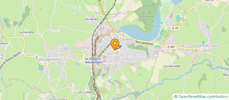 localisation de l'entreprise MADAME CHLOE LARGE  LA CLAYETTE