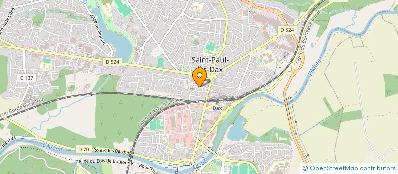 localisation de l'entreprise MADAME CHLOE LAUGA  SAINT-PAUL-LES-DAX