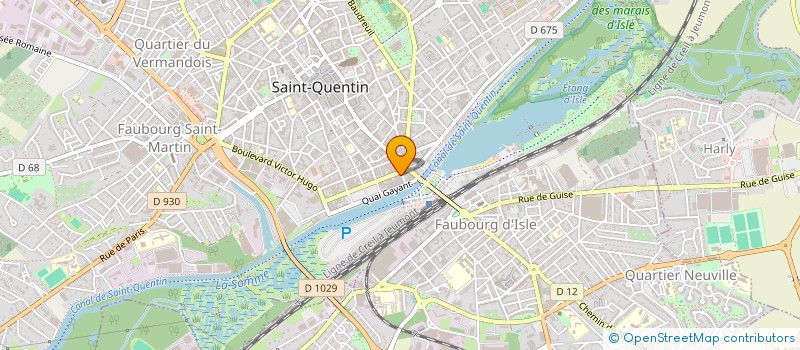 localisation de l'entreprise MADAME CHLOE LAURENT à SAINT-QUENTIN