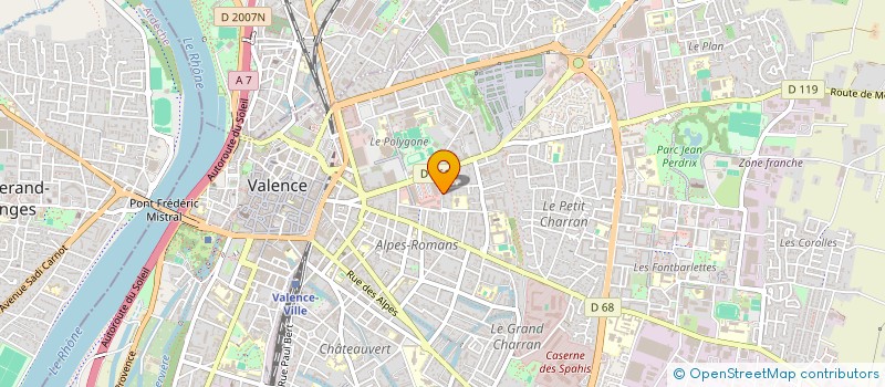 localisation de l'entreprise MADAME CHLOE LAUZIER  VALENCE