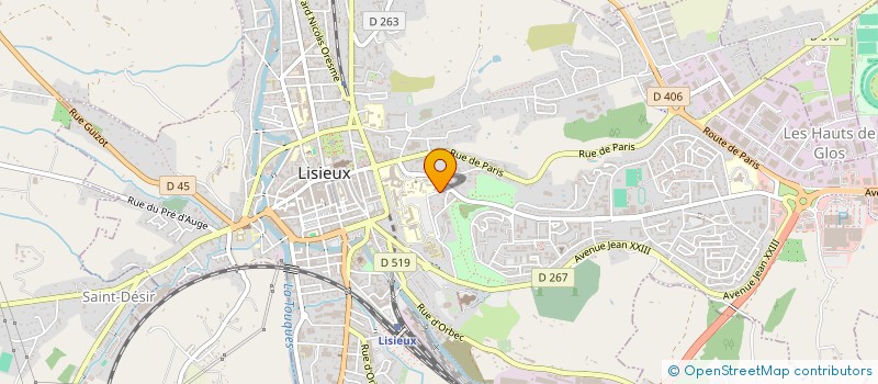 localisation de l'entreprise MADAME CHLOE LAVILLE  LISIEUX