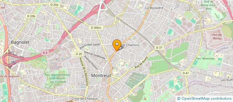 localisation de l'entreprise MADAME CHLOE LE METAYER à MONTREUIL