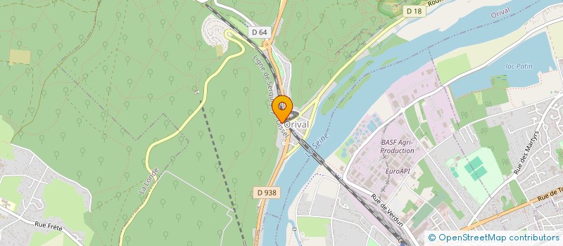 localisation de l'entreprise MADAME CHLOE LEBOURG  ORIVAL