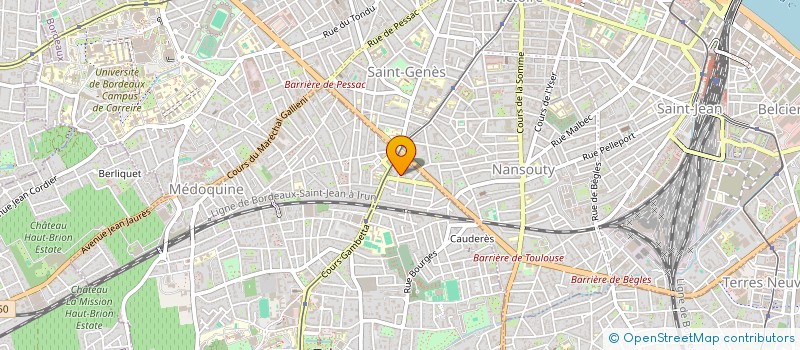 localisation de l'entreprise MADAME CHLOE LECOMPTE FRANCQ  TALENCE