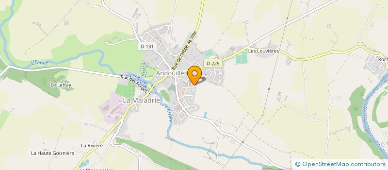 localisation de l'entreprise MADAME CHLOE LECOQ  ANDOUILLE