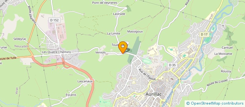 localisation de l'entreprise MADAME CHLOE LEDU à AURILLAC